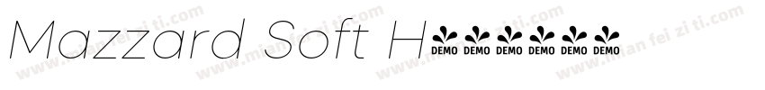 Mazzard Soft H字体转换